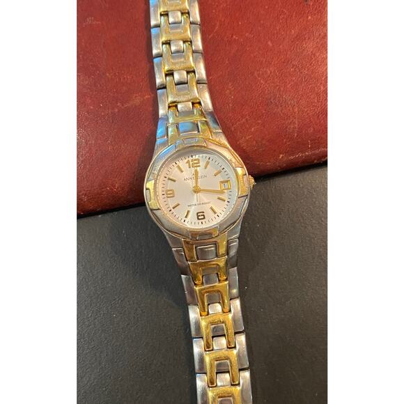 Women's 28mm Two Tone Anne Klein Watch, Water Resistant - Picture 3 of 3